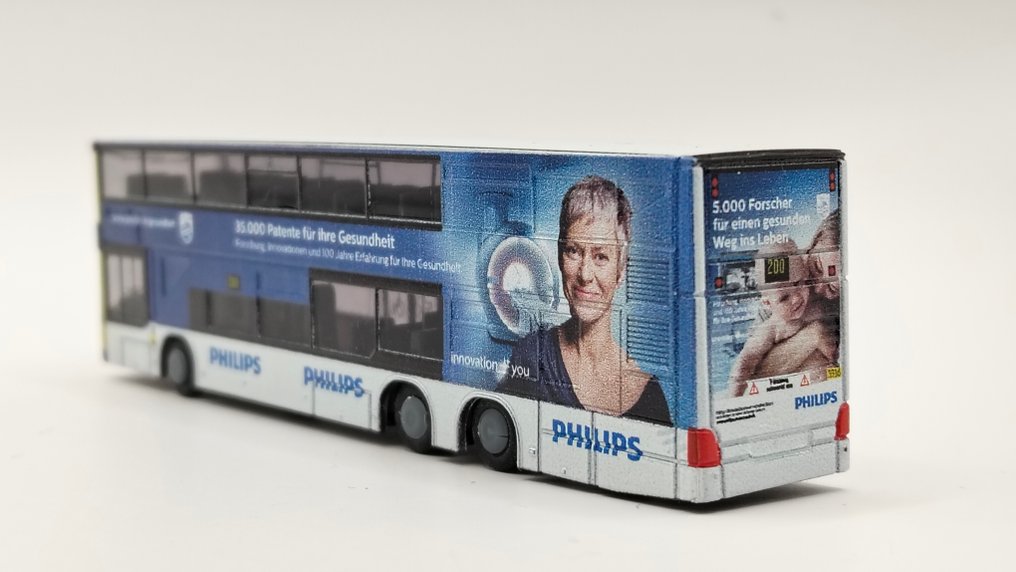 Rietze N - 16971 - Οχήματα τρένων μοντελισμού (1) - N-MAN DL 07 διώροφο λεωφορείο - BVG #2.1