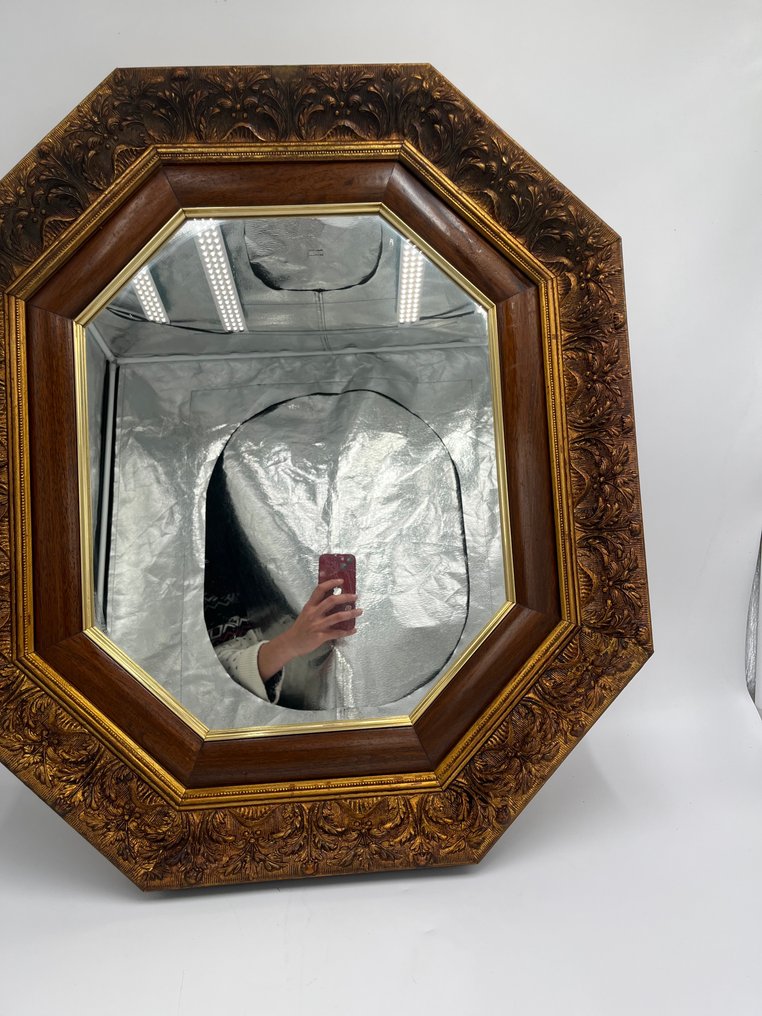 Moldura - Madeira - Espelho dourado clássico #3.2