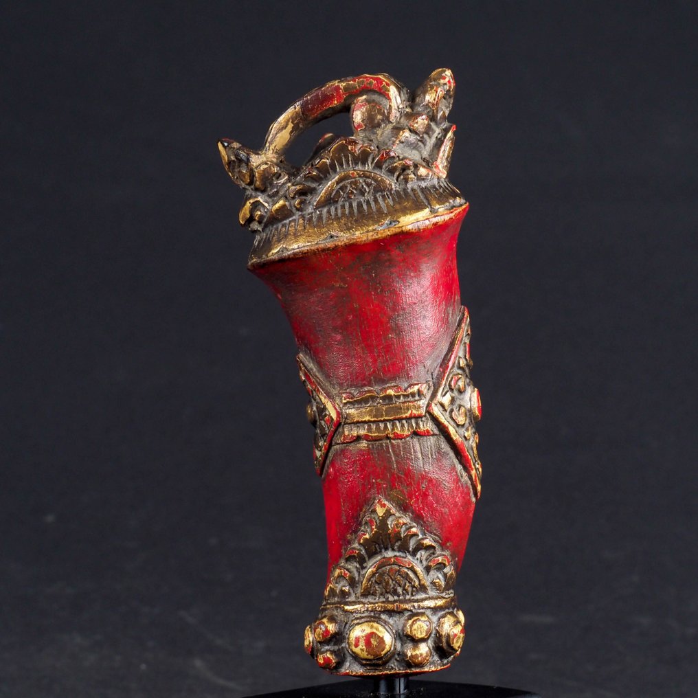 Gerantiman Kris keris greep - Madeira - Bali Indonésia - século XIX #1.0