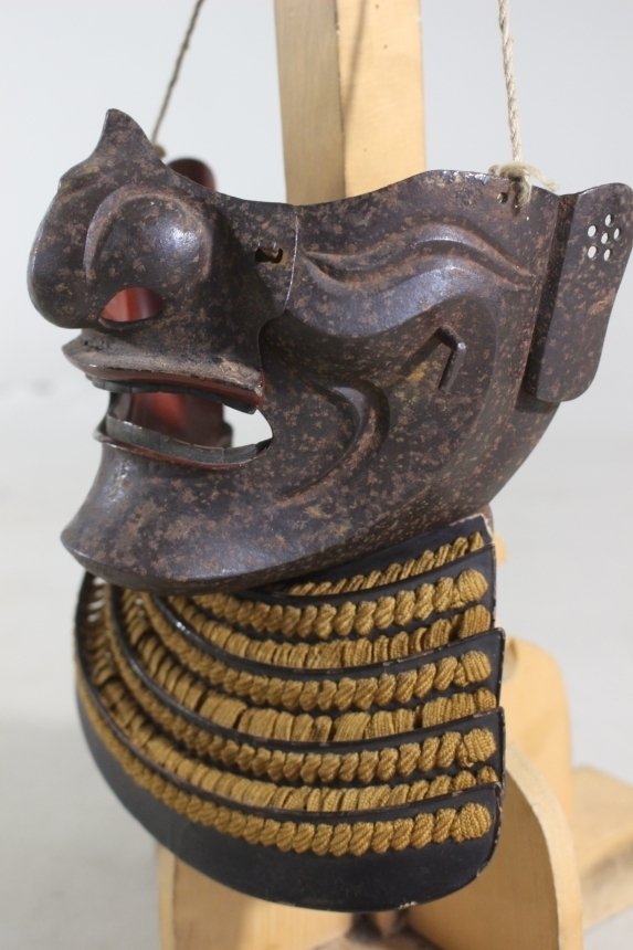 面具 - 日本 - 铁萨比寺面罩武士盔甲：E3-151 Edo Period (1600-1868) #1.0