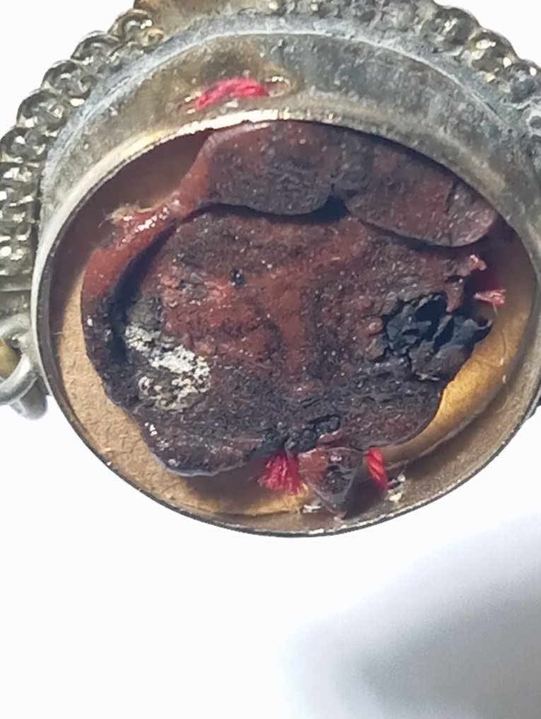 Λειψανοθήκη - Επάργυρο, Γυαλί, Textile - 1850-1900 - Beata Maria De Mattias #4.3