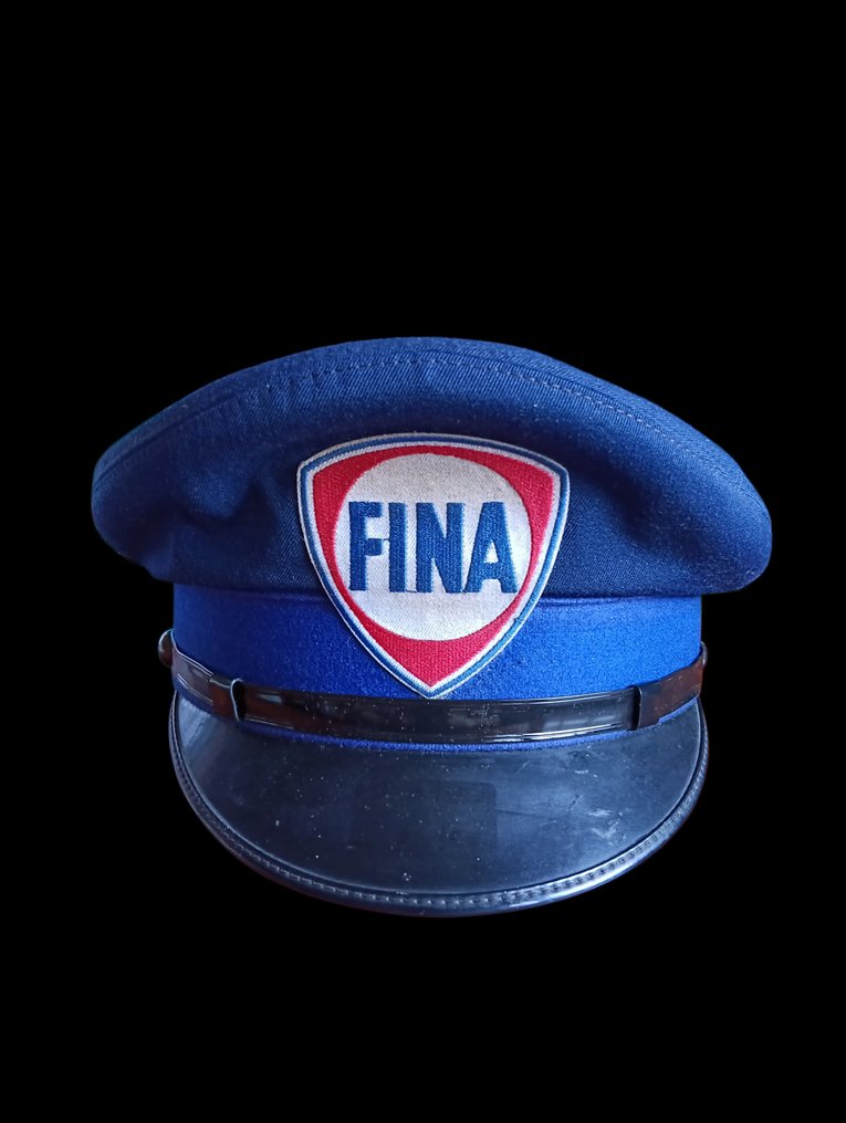 Αντλία βενζίνης (1) - FINA - Ancienne casquette de pompiste FINA - 1960-1970 #1.0