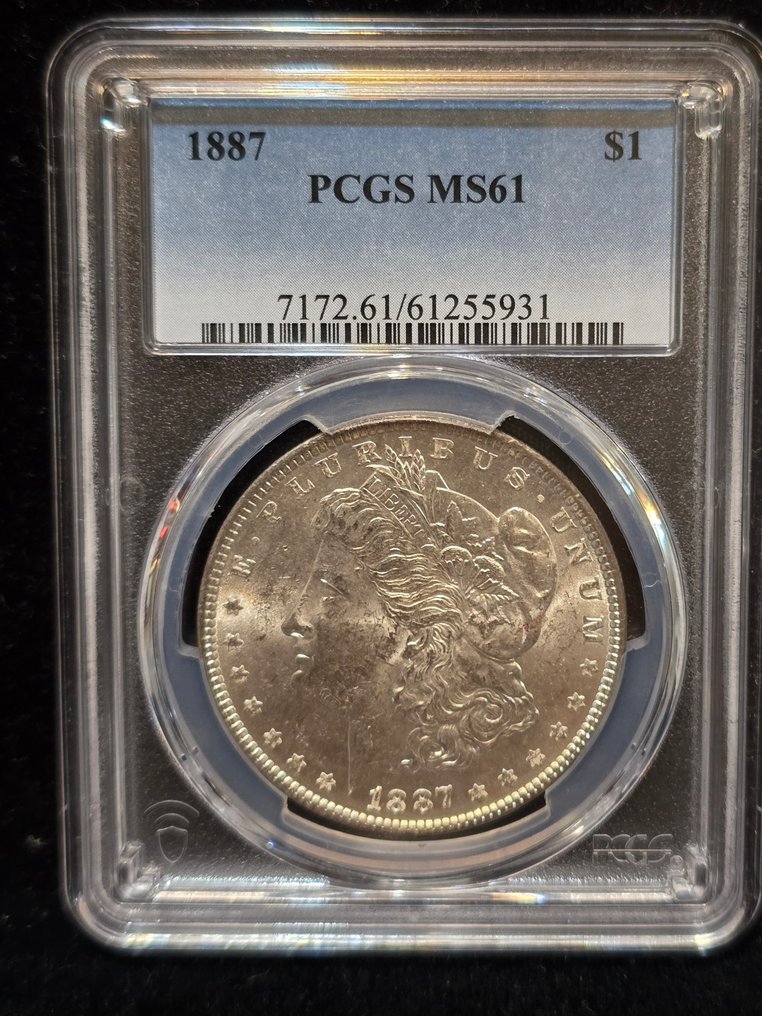 Verenigde Staten. Morgan Dollar 1887. PCGS MS61 #4.3