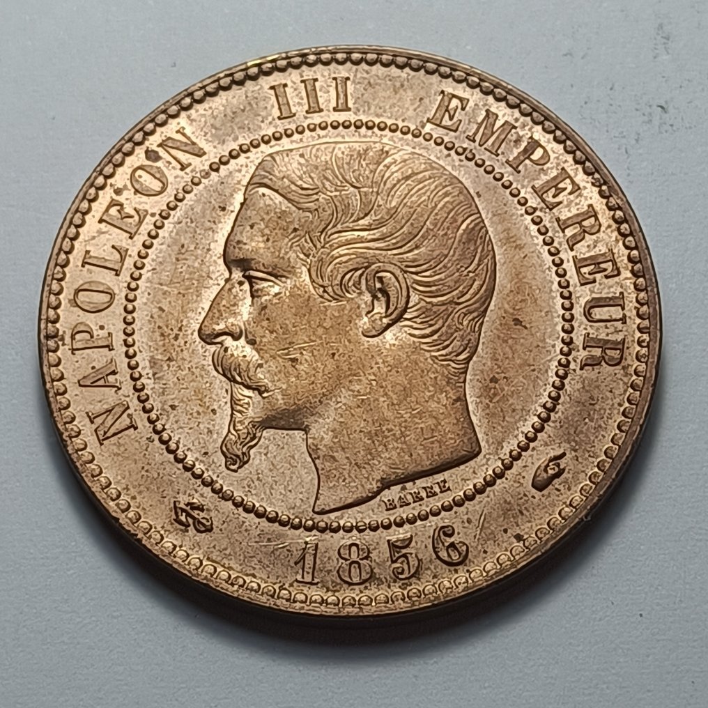 法国. Napoléon III. 10 Centimes 1856-A, Paris  (没有保留价) #1.0