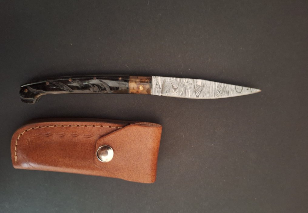 K.Roman K.Romain - 廚刀 - Kitchen knife set -  意大利Pattada厨房刀具设计师打造的精品 - 鋼, 骨 - 法國 - 由 K Romain 设计 #1.0