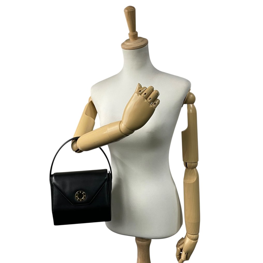 Givenchy - Vintage Top Handle Formal Handbag Calfskin Leather Gold Hardware - Borsa a mano #3.2