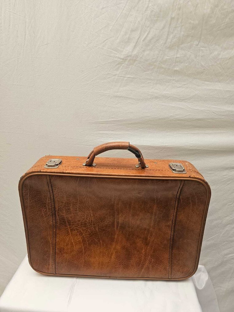 Retro lederen koffer in mid century design (jaren 60) - Βαλίτσα #2.1
