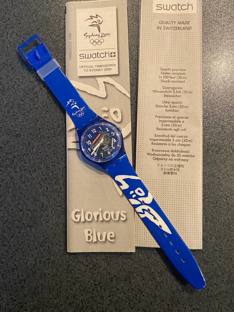Olympic Games - 2000 - Ρολόι Swatch Glorious Blue - Ολυμπιακοί Αγώνες Σίδνεϊ 2000  #1.0