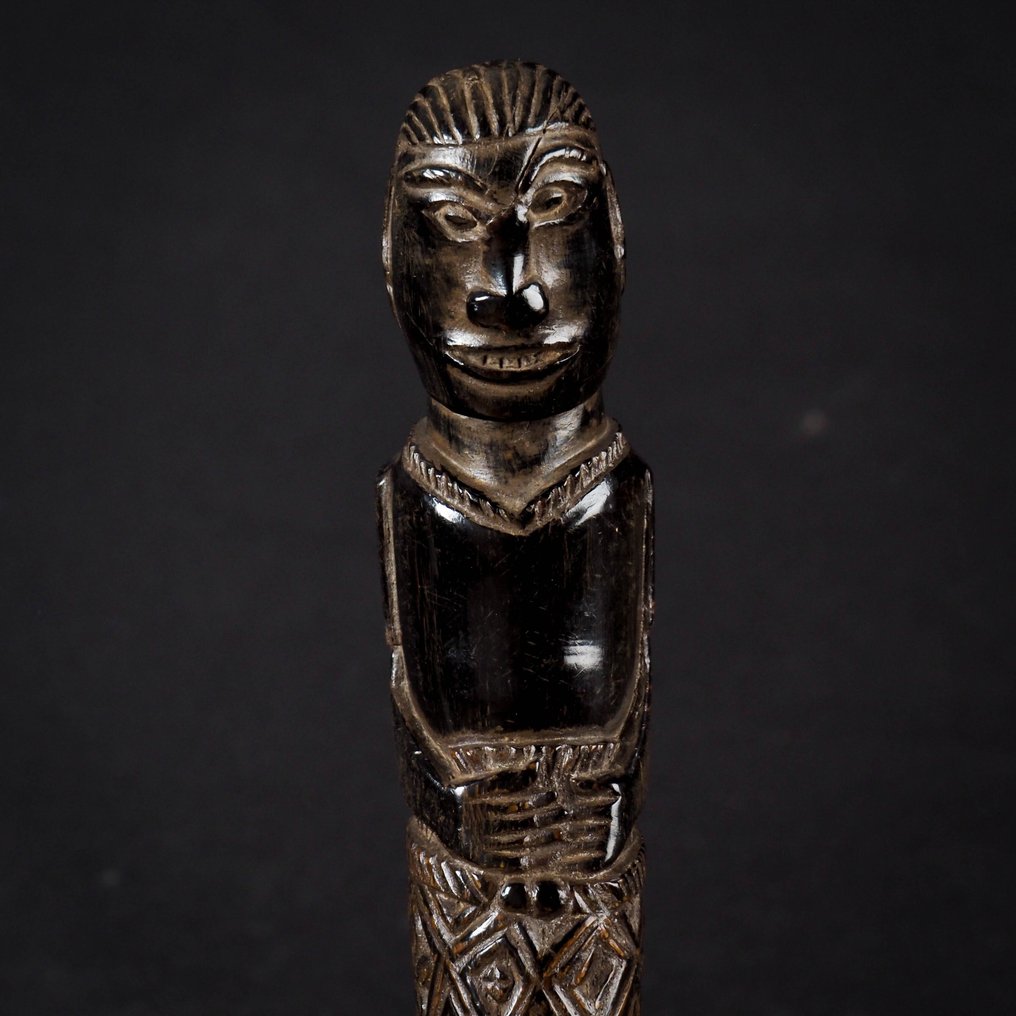 Kris dagger grip - horn - Sumba Indonesia - 19th century #2.1