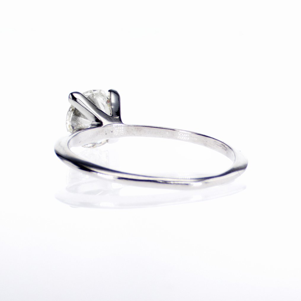 沒有保留價 - 訂婚戒指 - 14 克拉 白金 -  1.02ct. tw. 鉆石 (天然) #2.1