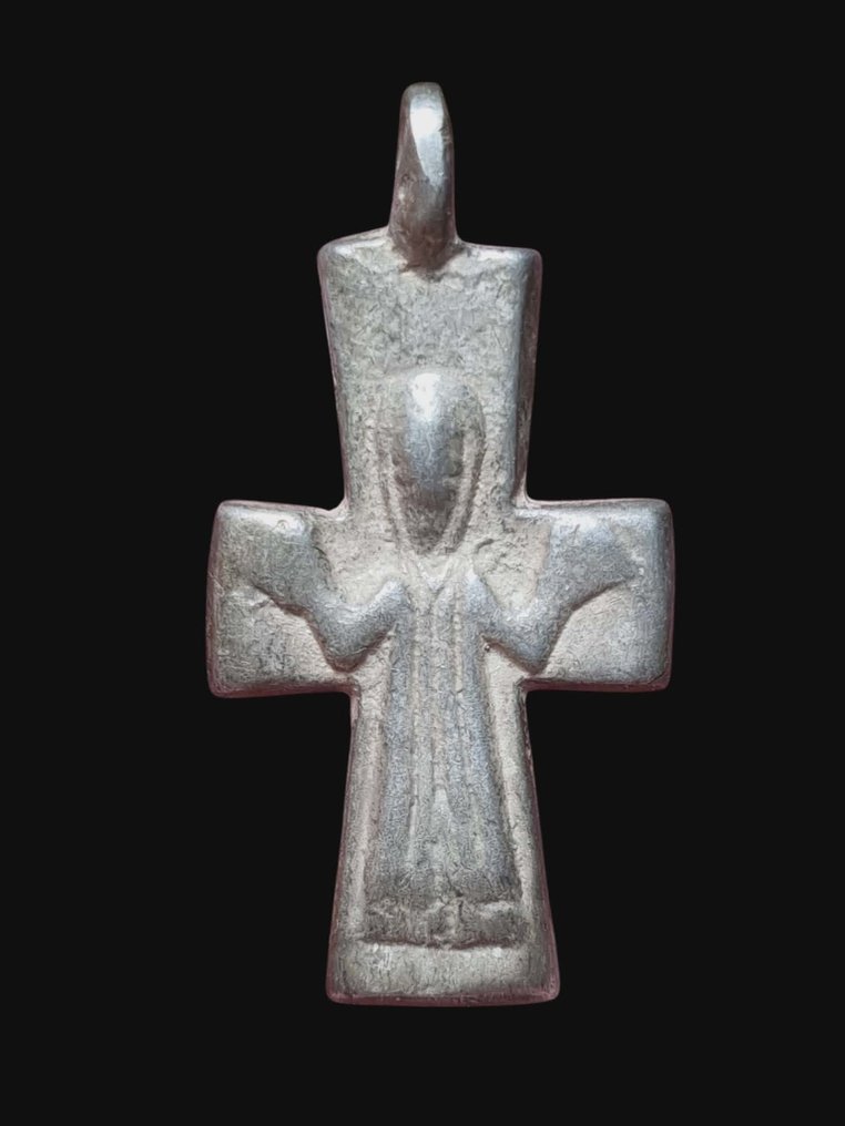 Bysantisk Silver, Underbara Maria Hänge  (Utan reservationspris) #1.0