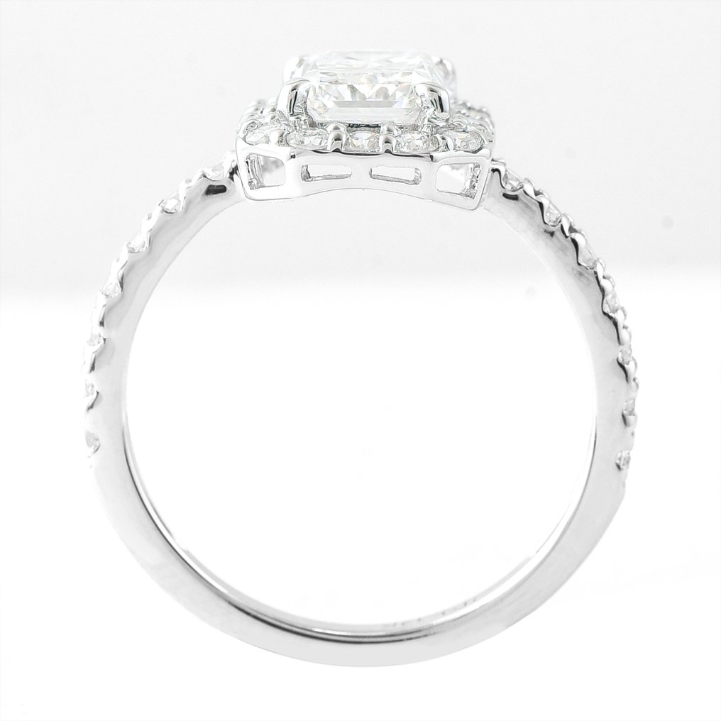 Sin precio de reserva - Anillo - 14 quilates Oro blanco -  2.21ct. tw. Diamante (Lab-grown) - Diamante #3.2