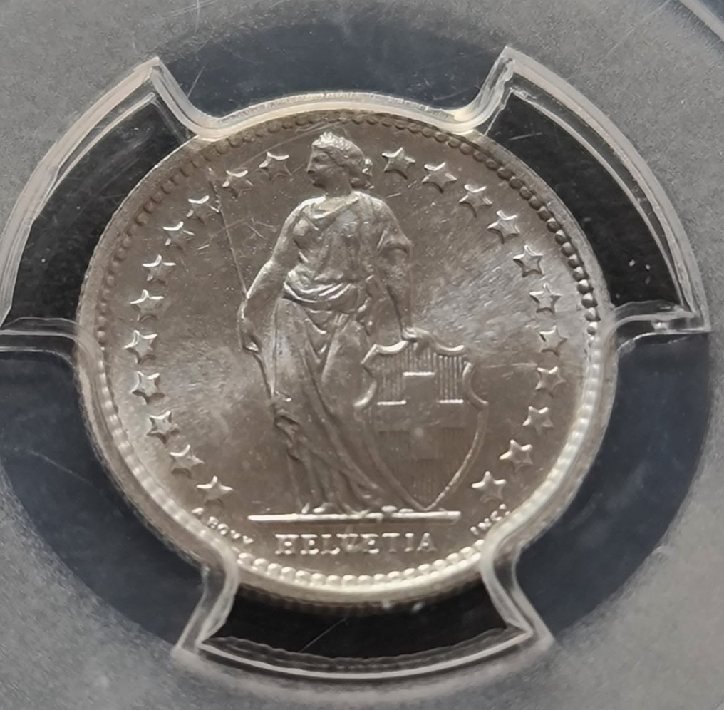 Suisse, Berne 1/2 Franc 1967 / MS65  (Sans prix de réserve) #2.1