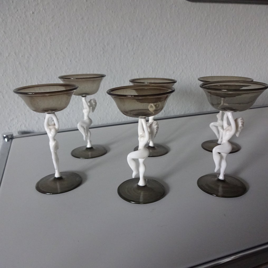 Lauscha/Bimini Karaffe mit Gläsern - Brocca (7) - Vetro #2.1