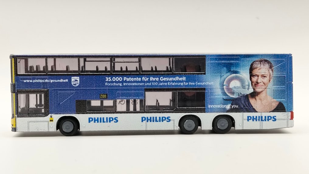 Rietze N - 16971 - Οχήματα τρένων μοντελισμού (1) - N-MAN DL 07 διώροφο λεωφορείο - BVG #1.0