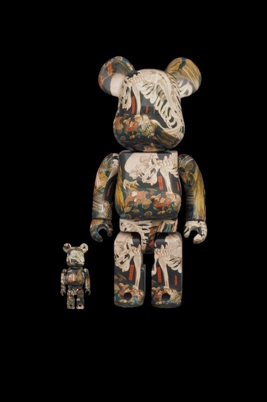 Medicom Toy - Bearbrick Utagawa Kuniyoshi The Haunted Old Palace at Soma  400% 100% #1.0