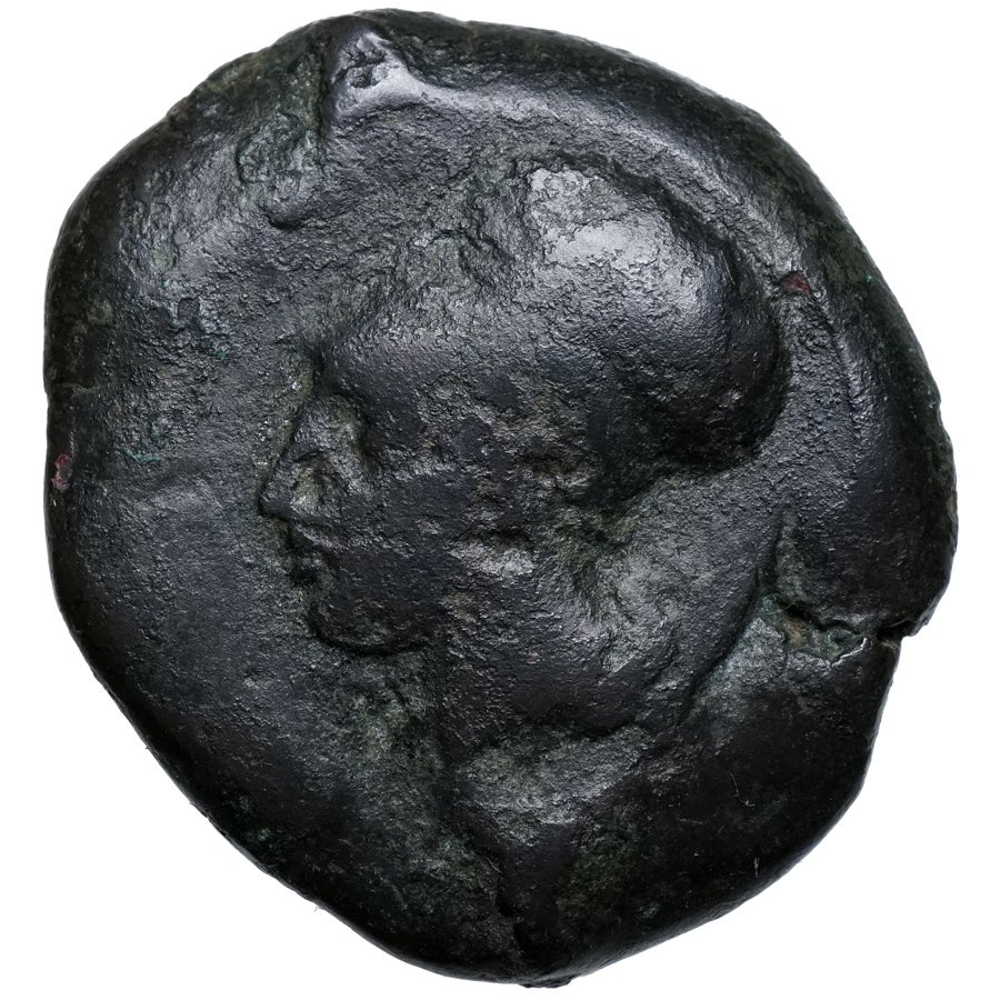 西西里岛， 锡拉丘兹 (nach 395 BCE) Athena, DELPHINE, Stern #1.0