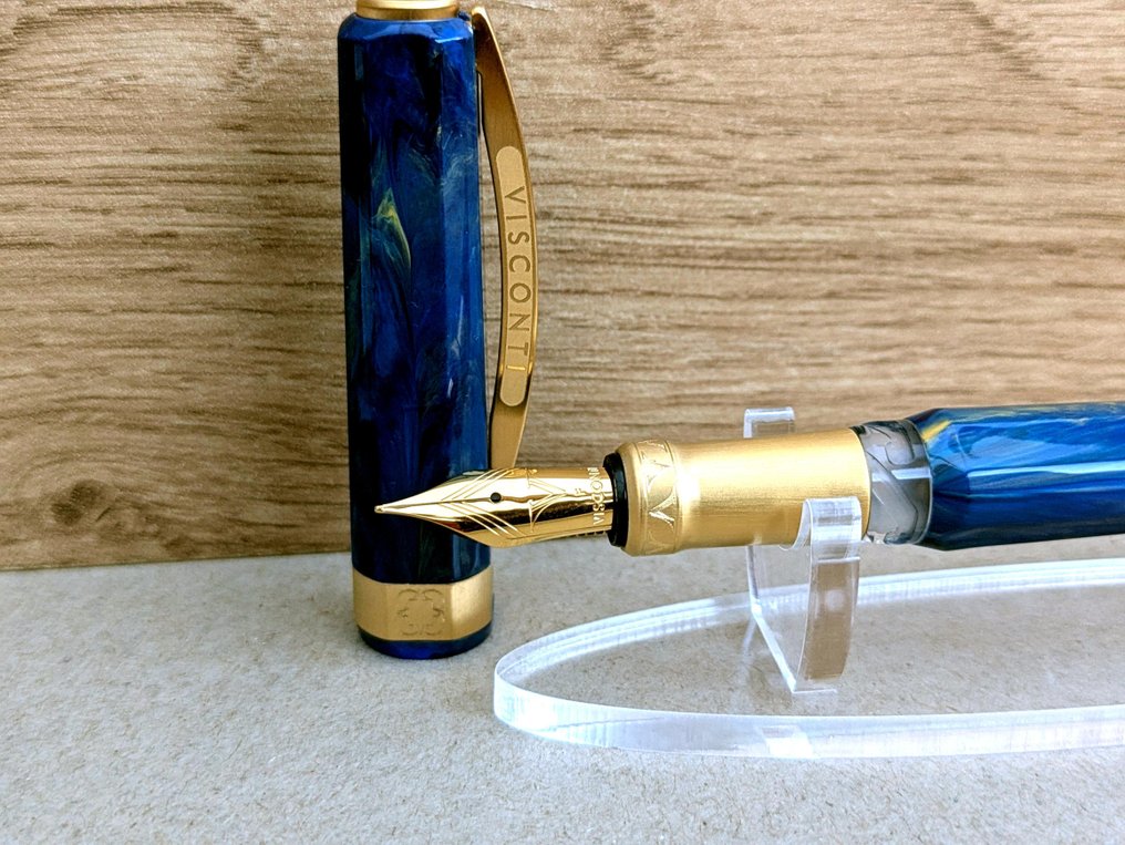 Visconti - Opera Gold Blue - Fountain Pen - Ingen mindstepris - Pen #3.2