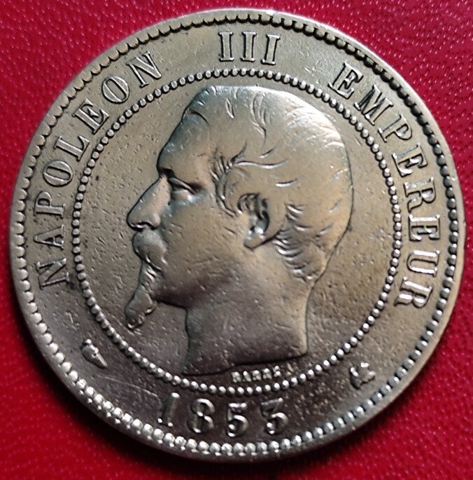 法国. Napoléon III. 10 Centimes 1853-K, Bordeaux  (没有保留价) #1.0