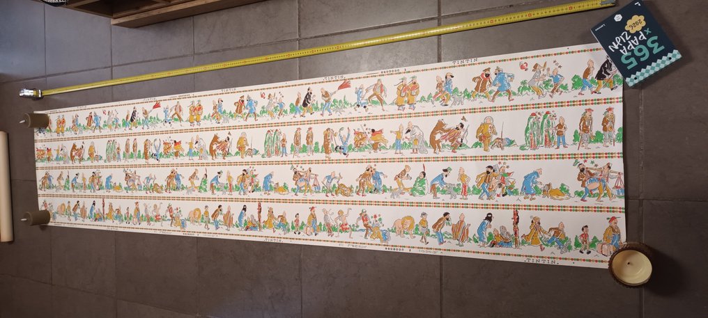 Tintin - Tintin oud behangpapier - 1 Tapete - 1950 #1.0