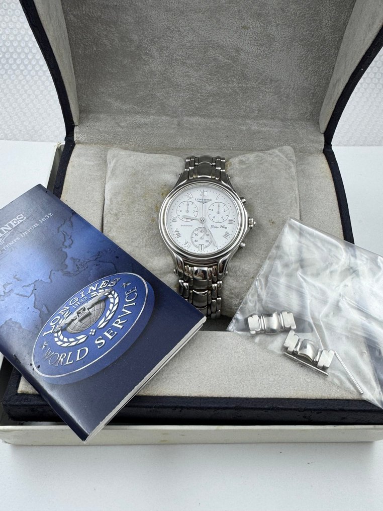 Longines - Golden Wing Chronograph White Dial - χωρίς τιμή ασφαλείας - l3.610.4 - Άνδρες - 1990-1999  #1.0