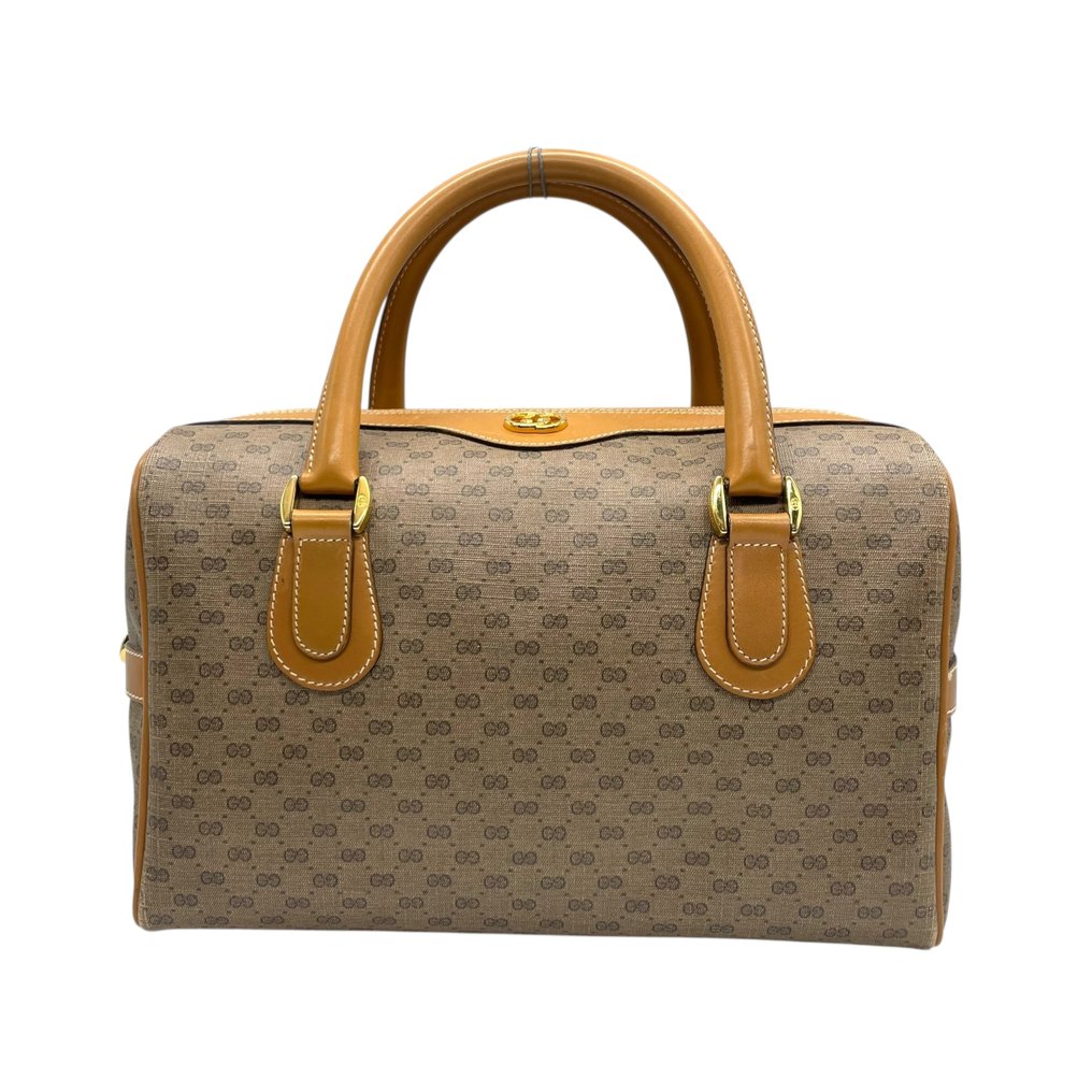 Gucci - Micro GG PVC Leather 2-Way Mini Boston Handbag Shoulder Bag - Håndtaske #1.0