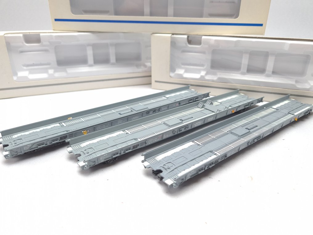 Märklin H0 - 47403 - Model train freight carriage (3) - 3x Rolling Road HUPAC - SBB-CFF, Hupac Chiasso #1.0