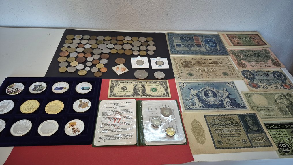 Verden. Collection of coins incl. silver (90 items) (Ingen mindstepris) #1.0