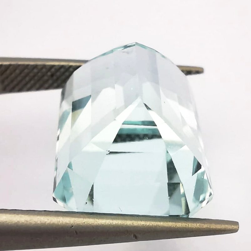 Ingen mindstepris Akvamarin  - 9.20 ct - Antwerp Laboratory for Gemstone Testing (ALGT) - Lyseblå akvamarin #3.2