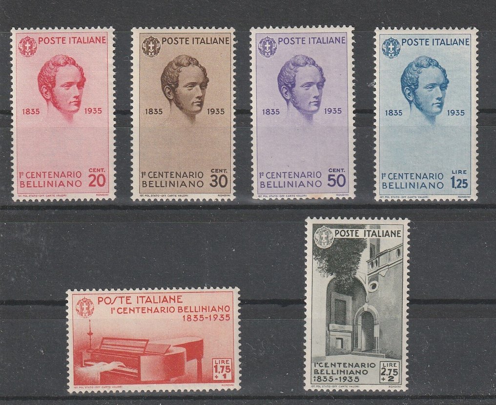 意大利王国  - 1935年贝利尼去世百年纪念 #1.0