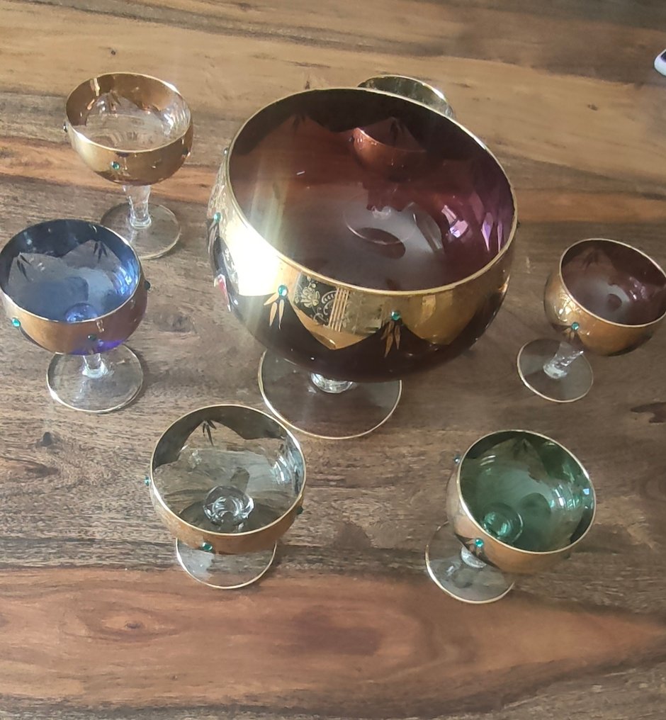 Conjunto de copos de bebidas diversas (7) - Cristal #1.0