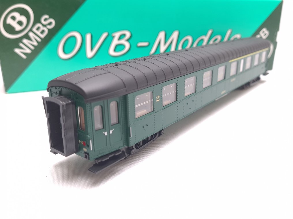 OVB-Models H0 - OVB-3021 - Modeltog passagervogn (1) - K1 vogn 1. og 2. klasse - NMBS #3.2