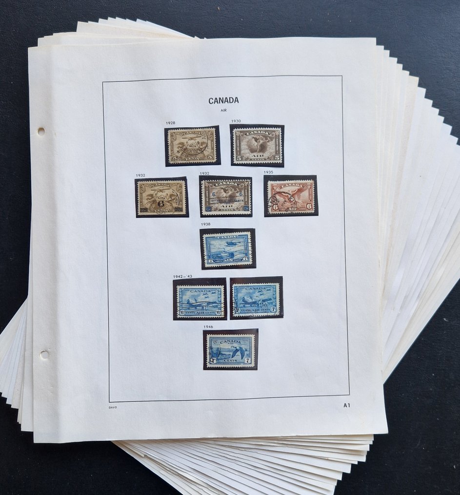 加拿大 1875/1995 - 书后内容，包括空邮、快递邮、挂号信、特快专递 + 预留栏 - SG #1.0