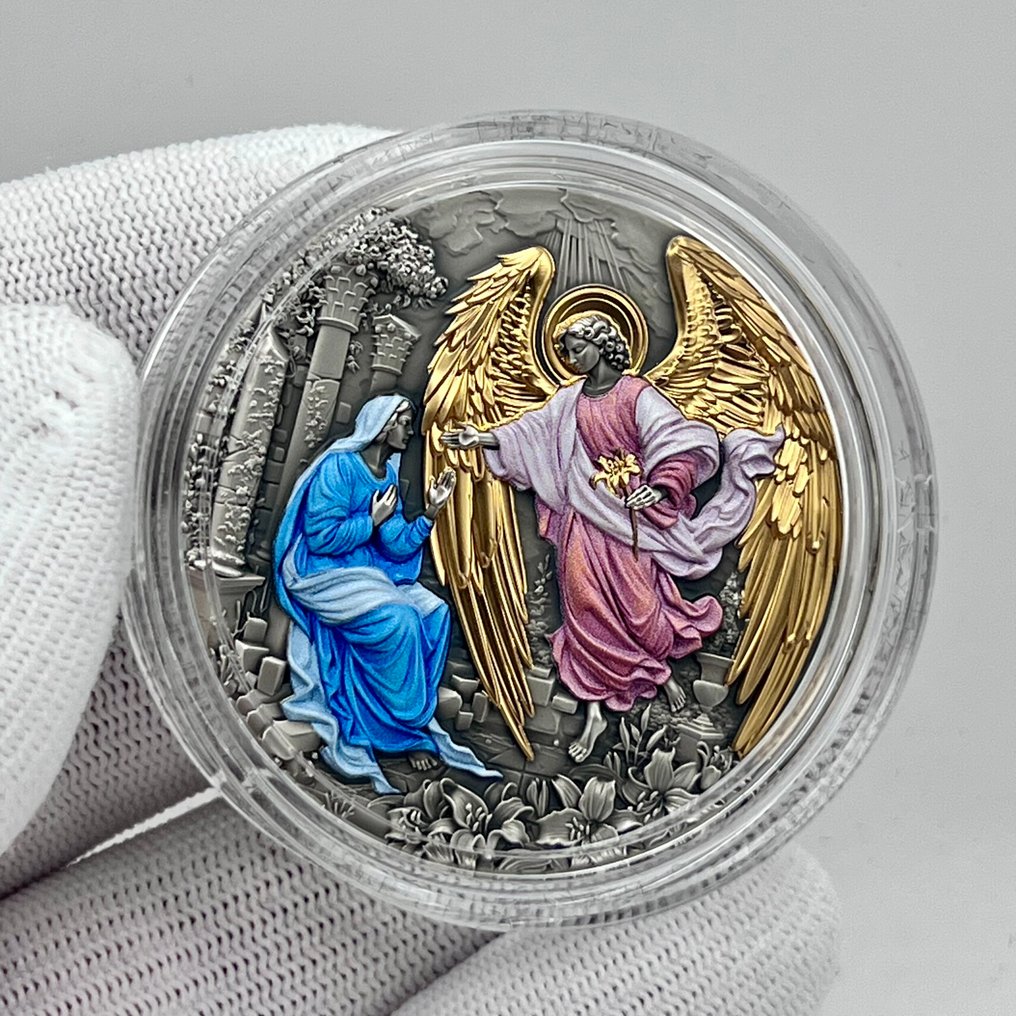 Niue. 5 Dollars 2025 – Gabriel – 2 oz Silver coin – Ag .999 – Antique Finish #3.2