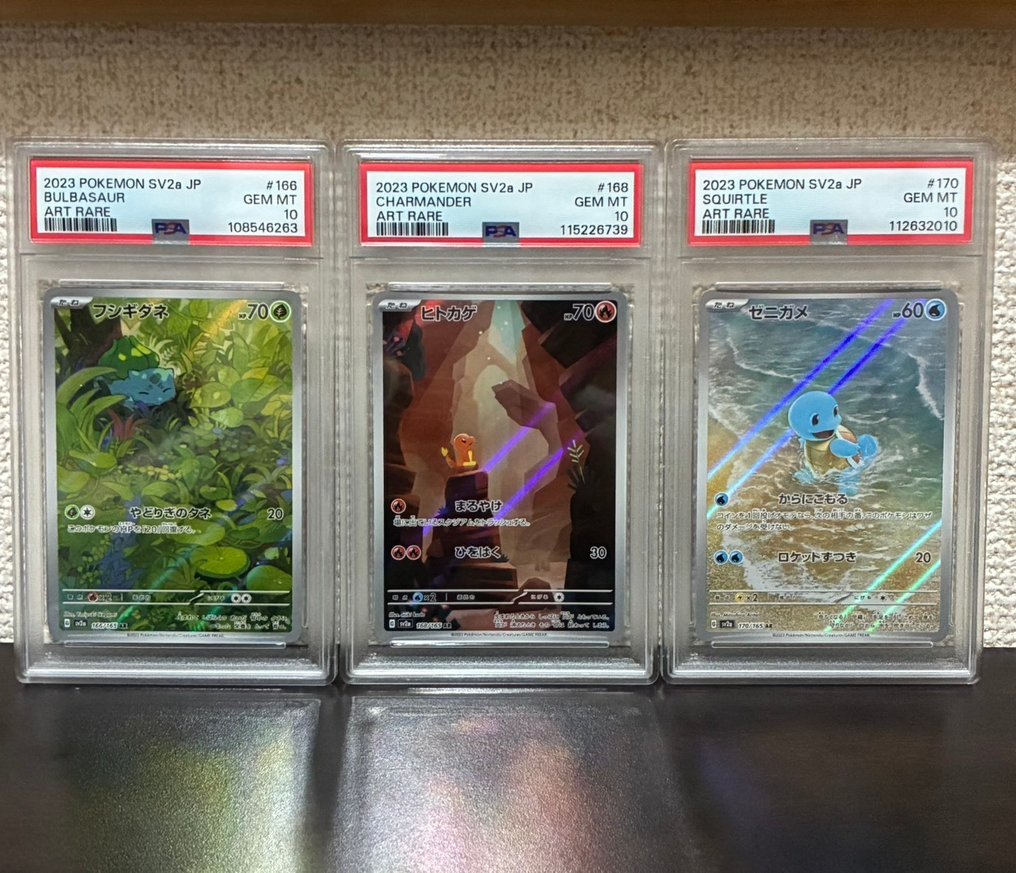 Pokémon - 6 Graded card - Bulbasaur, Charmander, Squirtle, Magikarp, Groudon Pokemon Promo-kort - PSA 10 - Scarlet & Violet - Pokemon Card - Autentisert og ikke gradert #3.2