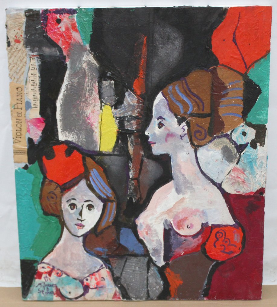 Miquel Torner de Semir (1938) - NO RESERVE - Interior con figuras #2.1