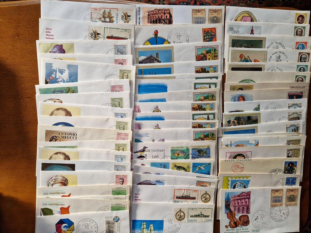 意大利 1966/1983 - 意大利。大约370个FDC，时期为1966/83年。收藏非常丰富，有一些重复。 #4.3