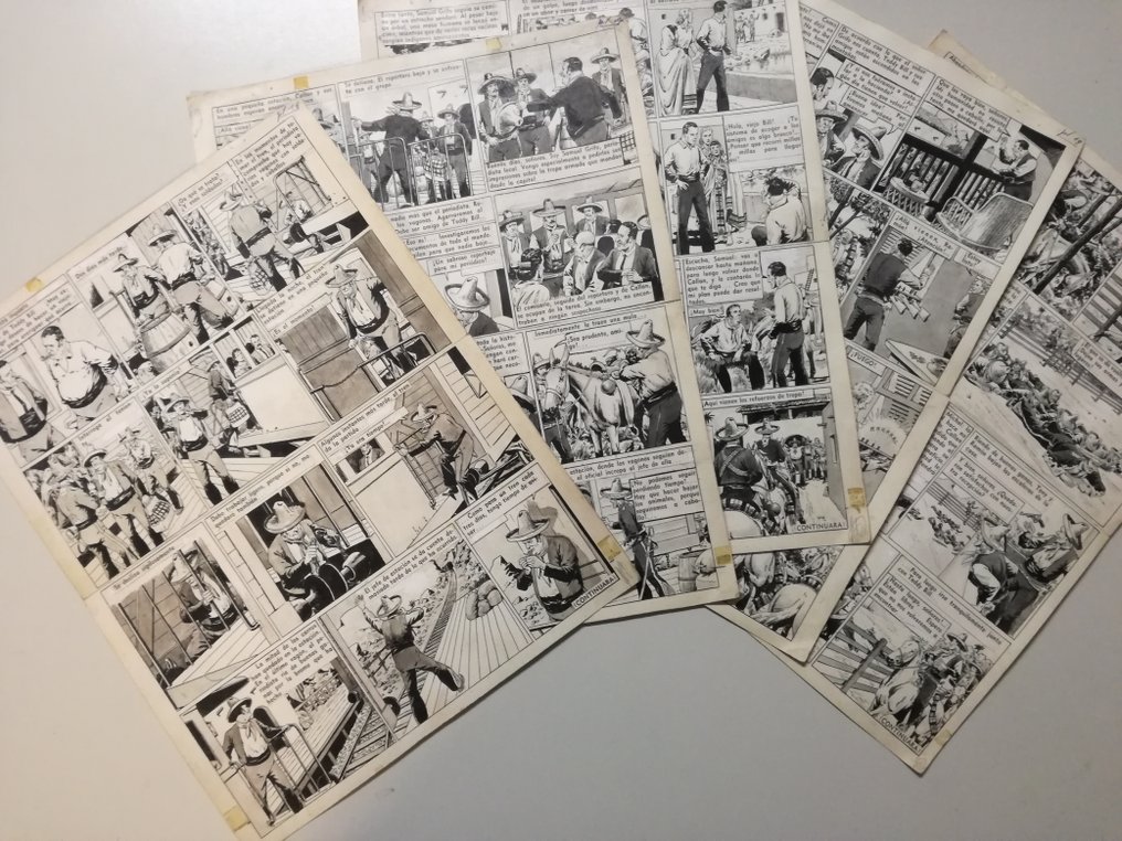 Le Ralliq, Etienne - 5 Original page - Teddy Bill - Alerte dans la prairie - 1950 #1.0