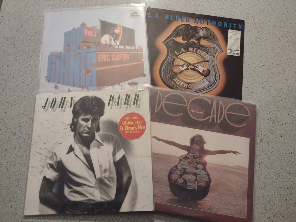 Eric Clapton, Neil Young, John Parr - L.A. Blues Authority - 多位藝術家 - 4 Albums - 多個標題 - 黑膠唱片 - 第一批 模壓雷射唱片 - 1974 #1.0