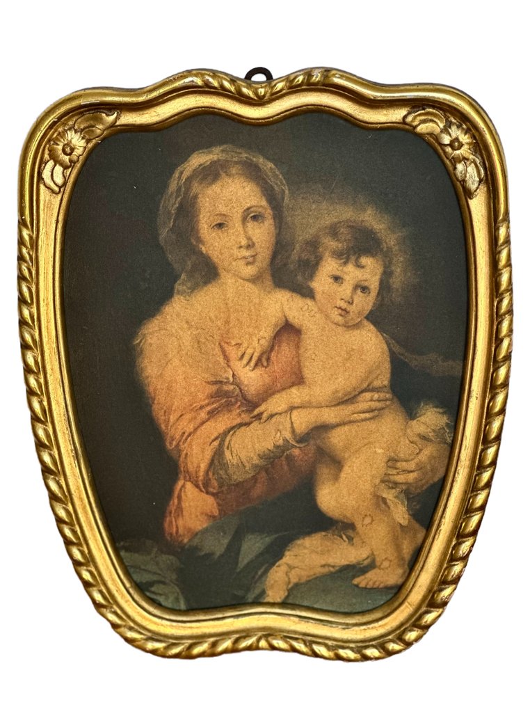 Cadre  - Bois, feuille d'or - Corniche en feuille d'or #1.0