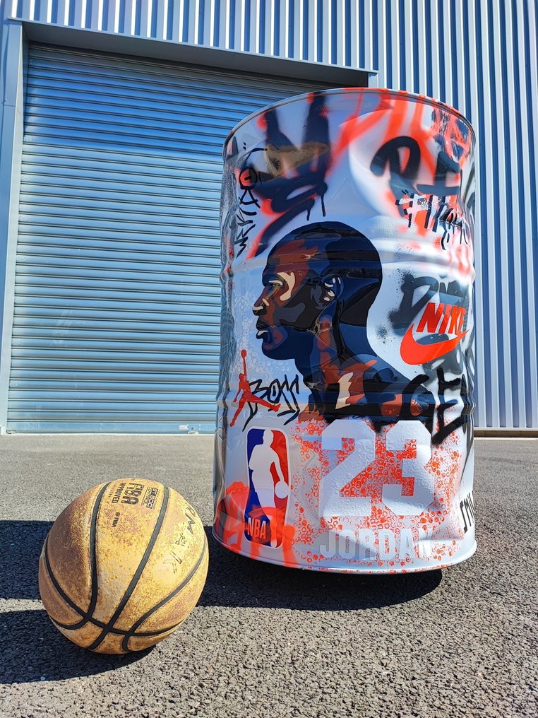 Baril Factory - Oeuvre "Jordan" 23 streetart #4.3