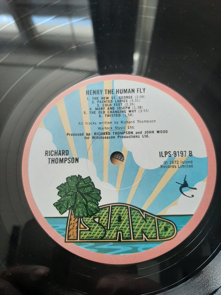 Richard Thompson - Henry The Human Fly - 1st UK pressing - 單張黑膠唱片 - 第一批 模壓雷射唱片 - 1972 #4.3