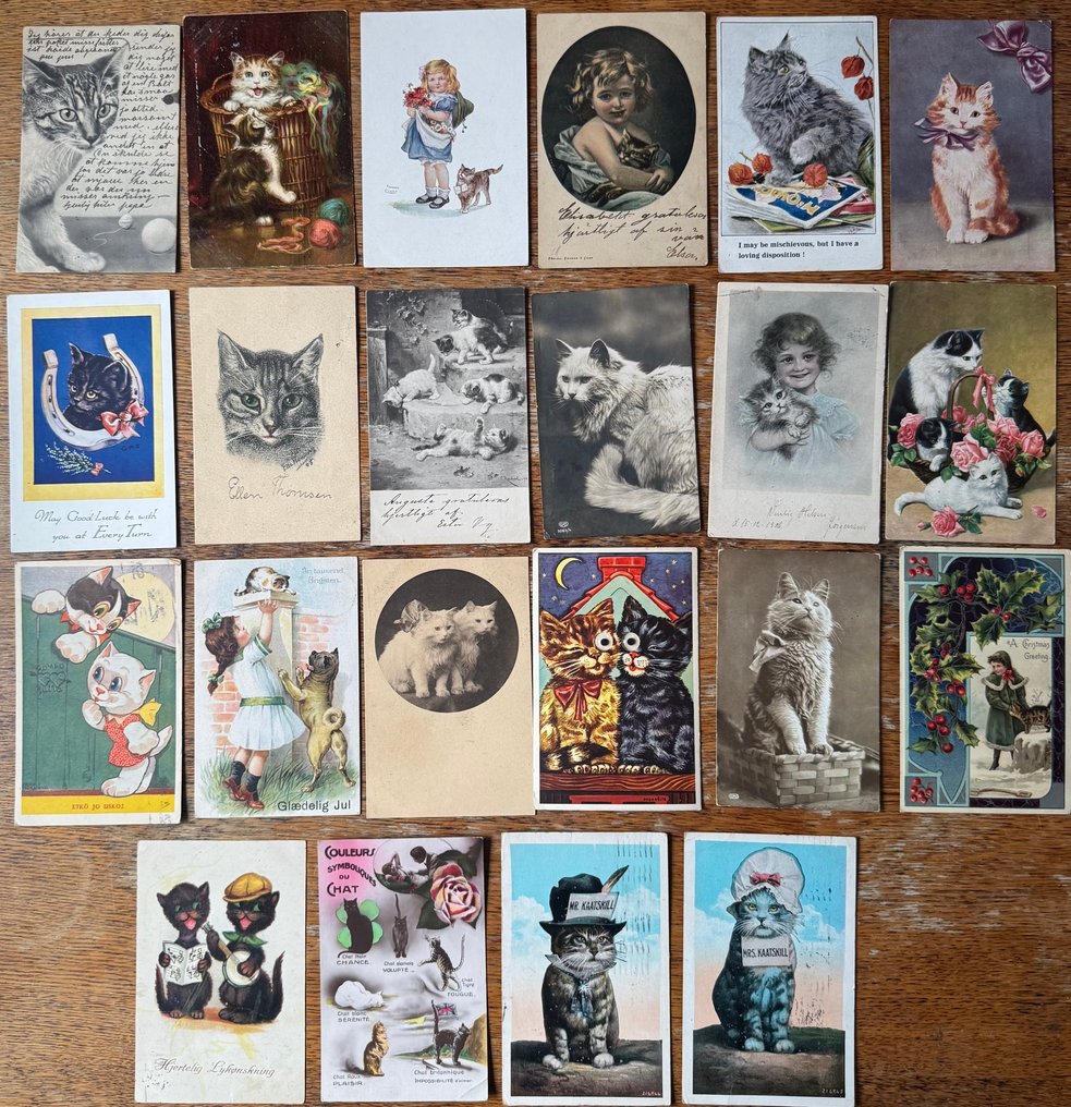 Eri maat - Kissan - Postikortti (46) - 1900-1940 #1.0