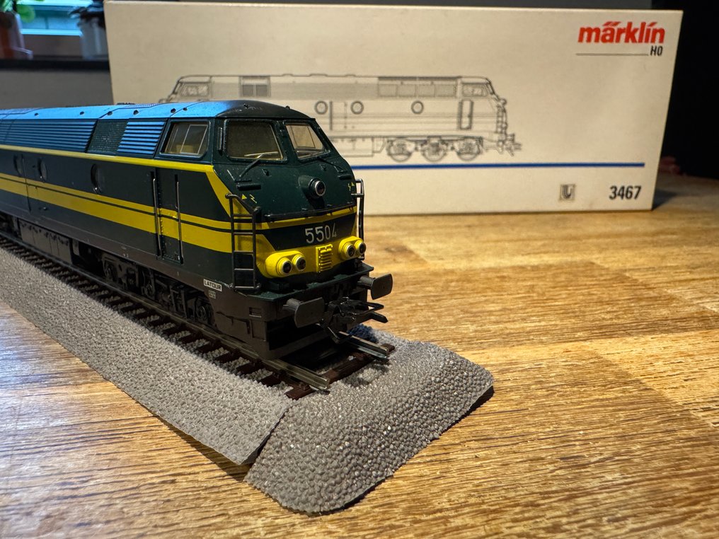 Märklin H0 - 3467 - Πετρελαιοκίνητη μηχανή τρένου (1) - Serie 55 - NMBS #2.1