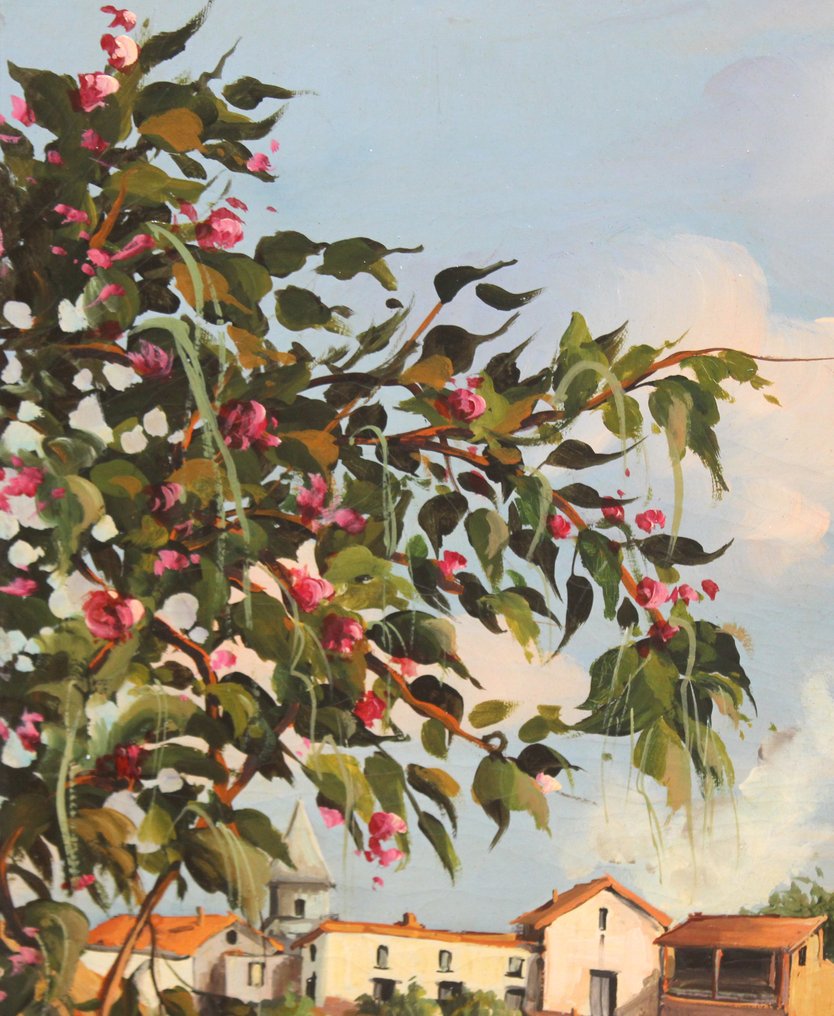 Ιταλική σχολή (XX) - Día soleado en el pueblo #3.2