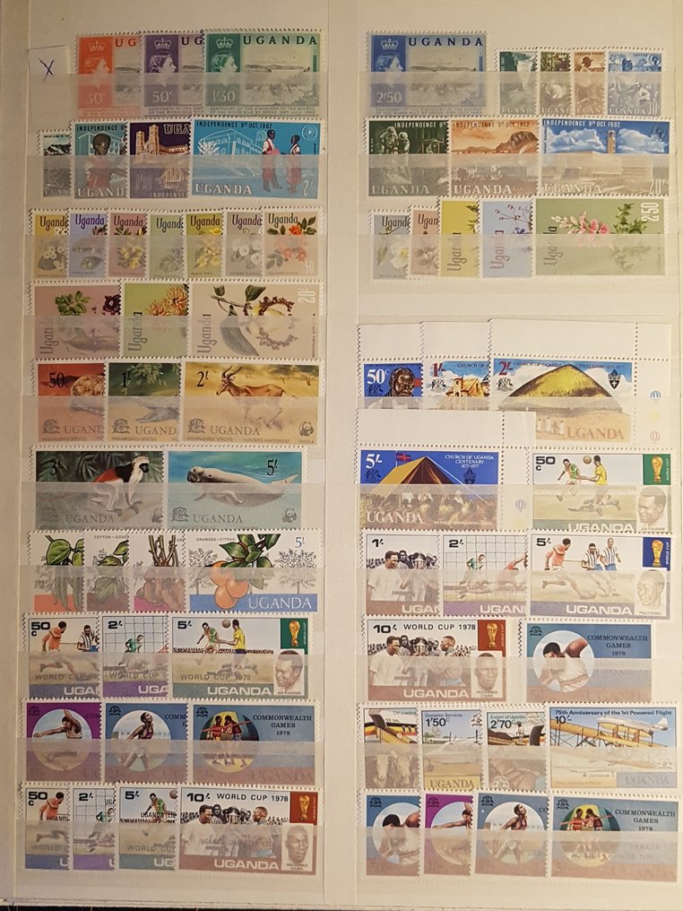 Uganda 1962/2001 - Viktig och avancerad samling med många blockblad. #2.1