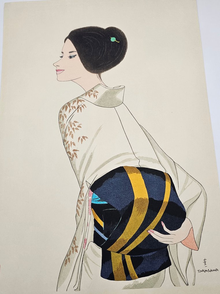 女絵四題より　女絵４ - Takasawa Keiichi 高沢圭一 (1914-1984) - Japán #1.0