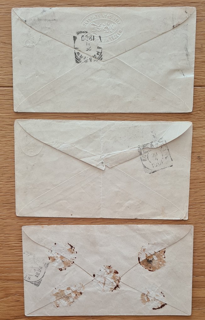 荷蘭  - c523）1880-1980 荷兰东印度、纽几内亚、安的列斯群岛、印度尼西亚 132个邮政件，配21张照片 #2.1