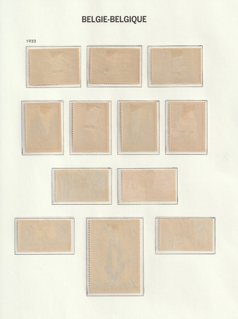 Bélgica 1933 - A série chamada 'Grande Orval' em excelente estado! #2.1