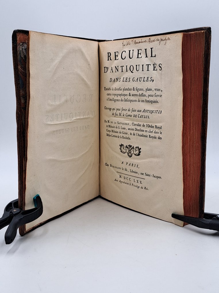 Félix Le Royer de La Sauvagère - Recueil d'antiquités dans les Gaules - 1770 #1.0